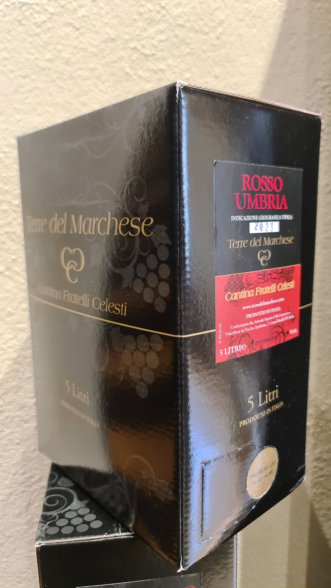 Cantinetta Vino Rosso di Montefalco 5 litri Terre del marchese